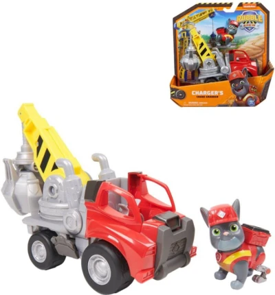 Spin Master Rubble Crew základní vozidlo s figurkou Charger Tlapková Patrola Spin Master Rubble Crew základní vozidlo s figurkou Charger Tlapková Patrola