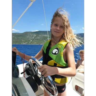Spinera Youth Neopren 50N 2026 green/yellow vesta plovací