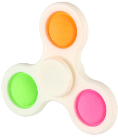 Spinner bubble pops fidget antistresový 2v1 s pop it bublinami 3 barvy