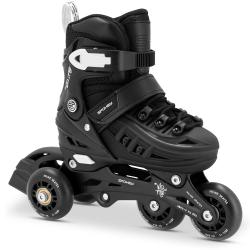 Spokey 4ONE 4v1, černé dětské brusle