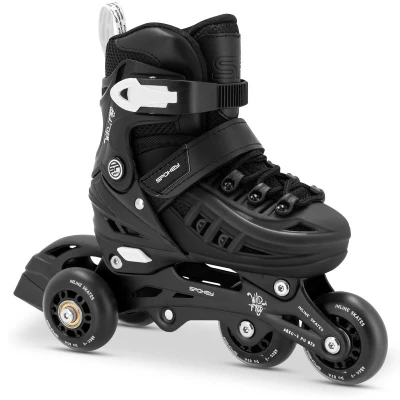 Spokey 4ONE 4v1, černé dětské brusle