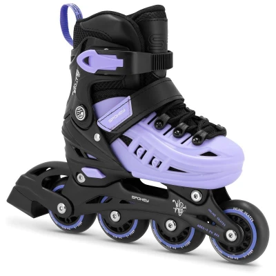 Spokey 4ONE 4v1 fialové dětské brusle