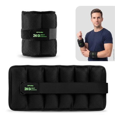 Spokey ACTIVE FORM černá 2 kg sada závaží na ruce a nohy