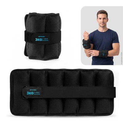 Spokey ACTIVE FORM černá sada závaží na ruce a nohy, 3 kg