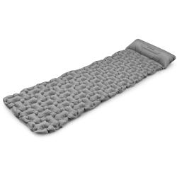 Spokey AIR BED PILLOW BIG Samonafukovací matrace s polštářkem 213x62x6 cm, šedá