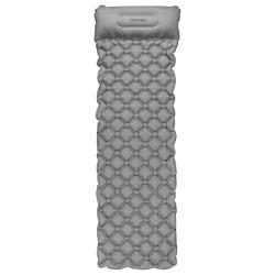 Spokey AIR BED PILLOW Nafukovacia matrac s vankúšikom, 190 x 60 x 6 cm, R-Value 2.5, sivá