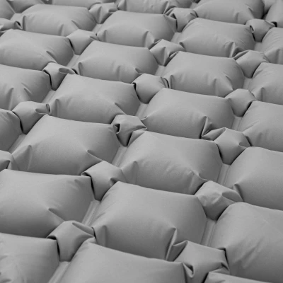Spokey AIR BED PILLOW Nafukovací matrace s polštářkem, 190 x 60 x 6 cm, R-Value 2.5, šedá