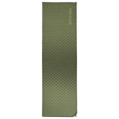 Spokey AIR PAD Samonafukovací karimatka, 180 x 50 x 2,5 cm, R-Value 3, khaki