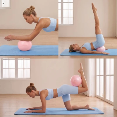 Spokey AURA růžový 22 cm pilates míč