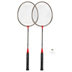 Spokey BADMNSET1 Sada na badminton - 2 x raketa, košíček, obal