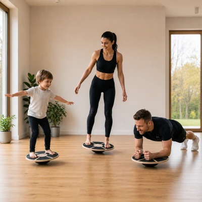 Spokey BALANCE BOARD Balanční deska, dřevěná