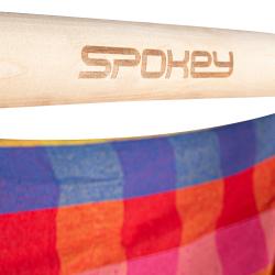 Spokey BENCH DELUXE KÁRO barevné Houpací síť - sedátko pro dva, do 160 kg