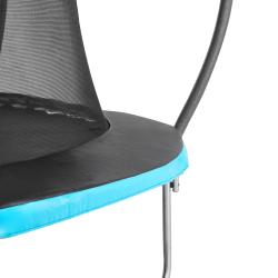 Spokey BOUNCE Trampolína 305 cm s ochrannou sítí a schůdky, černo-modrá