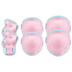 Spokey BUFFER 3dílná sada dětských chráničů, růžové Spokey BUFFER 3dílná sada dětských chráničů, růžové