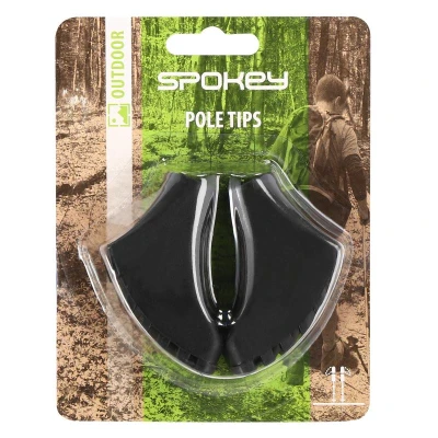 Spokey EDGE černé 2 ks koncovky holí na mokré povrchy a bláto pro trekové a NW hole