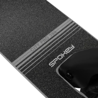 Spokey CITY FLOW PRO Koloběžka s ruční brzdou, kolečka 200 mm, šedá