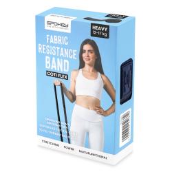 Spokey COTI FLEX HEAVY Posilovací textilní guma, 12-17 kg