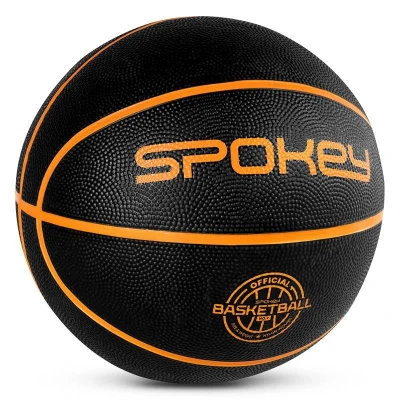 Spokey CROSS Basketbalový míč, černý