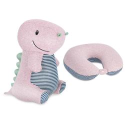 Spokey CUDDLY 2v1 Dětský cestovní polštářek a plyšová hračka v jednom, hrošík Spokey CUDDLY 2v1 Dětský cestovní polštářek a plyšová hračka v jednom, hrošík