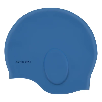 Spokey EARCAP tmavě modrá silikonová plavecká čepice