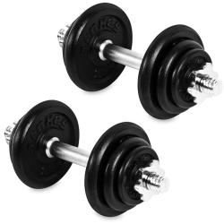 Spokey EGIR Sada jednoručných nakladacích činiek, 2x 10,5 kg