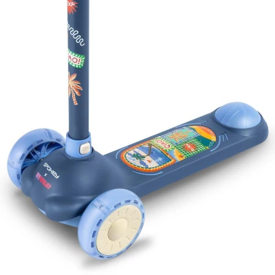 Spokey FIORI Skladacia detská trojkolová kolobežka, modrá