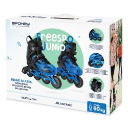 Spokey FREESPO JUNIOR Dětské kolečkové brusle, modré