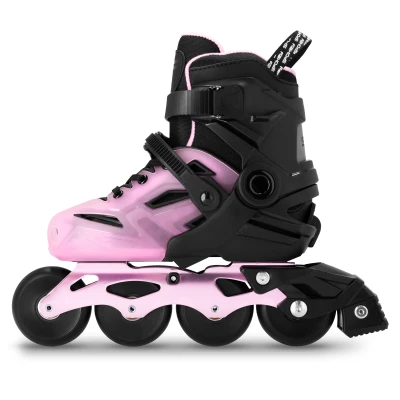 Spokey FREESPO JUNIOR růžové dětské kolečkové brusle