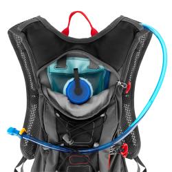 Spokey FUJI Športový, cyklistický a bežecký batoh, čierny, 5 l