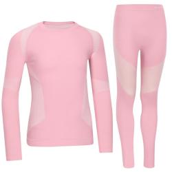 Spokey FURIOUS SET Dětské termoprádlo, růžové POUZE 134/140 (VÝPRODEJ)