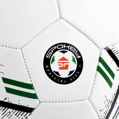 Spokey GOAL Fotbalový míč, bílý s černo-červeným vzorem