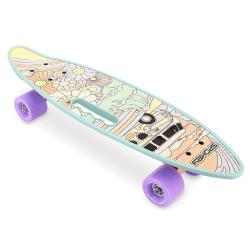 Spokey GROOVY Pennyboard s rukojetí, 56 cm (VÝPRODEJ)