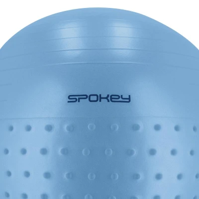 Spokey HALF FIT 2v1 Masážní gymnastický míč, 55 cm, modrý