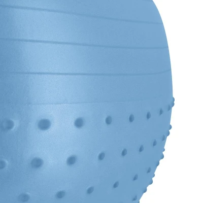 Spokey HALF FIT 2v1 Masážní gymnastický míč, 75 cm, modrý