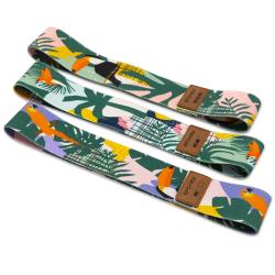 Spokey HOME JUNGLE Sada 3 posilovacích bavlněných gum + obal