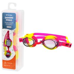 Spokey JELLYFISH Dětské plavecké brýle, růžovo-žluté