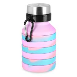 Spokey JUMP Skládací silikonová láhev, 550 ml
