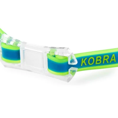 Spokey KOBRA Plavecké okuliare s vymeniteľným nosníkom, modro-žlté