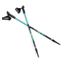 Spokey MEADOW II Hole Nordic Walking 2-dílné, systém anti-shock, černo-modré se zelenou