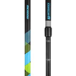 Spokey MEADOW II Hole Nordic Walking 2-dílné, systém anti-shock, černo-modré se zelenou