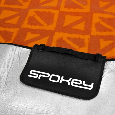 Spokey PICNIC APRICOTE oranžová 150 x 180 cm pikniková deka