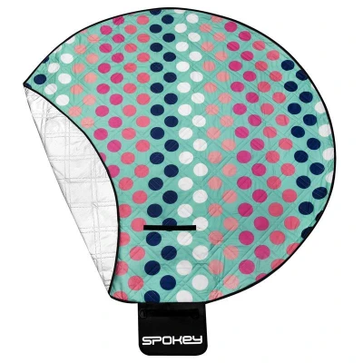 Spokey PICNIC DOTS Pikniková deka kulatá, průměr 140 cm