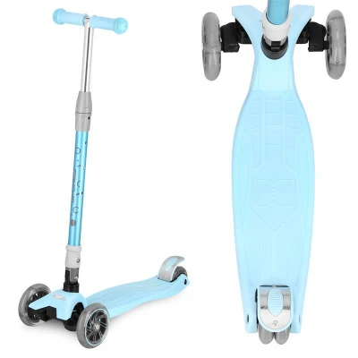 Spokey PLIER PRO Skládací tříkolka dětská se svítícími kolečky, modrá Spokey PLIER PRO Skládací tříkolka dětská se svítícími kolečky, modrá