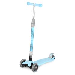 Spokey PLIER PRO Skládací tříkolka dětská se svítícími kolečky, modrá
