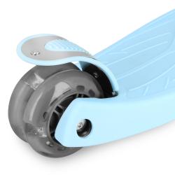 Spokey PLIER PRO Skládací tříkolka dětská se svítícími kolečky, modrá