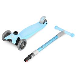 Spokey PLIER PRO Skládací tříkolka dětská se svítícími kolečky, modrá