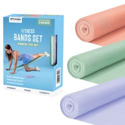 Spokey RIBBON TEX SET Sada posilovacích gum, 200 cm
