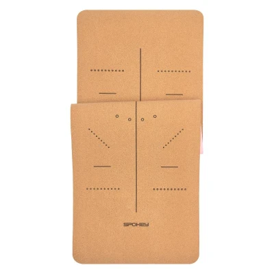 Spokey SAVASANA LOTOS Korková jóga podložka, 183 x 61 x 0,4 cm