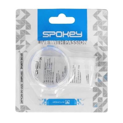 Spokey SCALLOP průhledné bílé špunty do uší na plavání