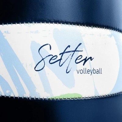 Spokey SETTER modro-zelený volejbalový míč